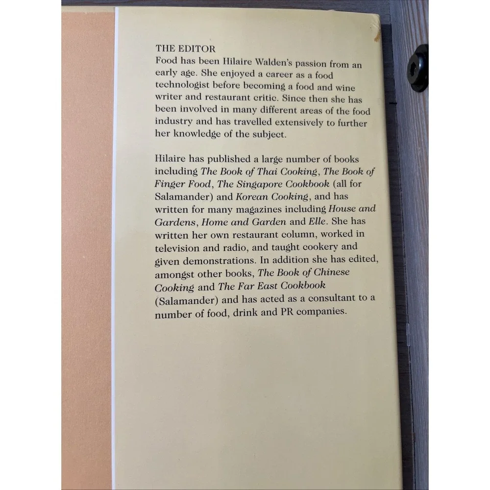 Hilaire WALDEN / Dinner Party Cook Book A Recipe Collection for All 1st ed 2000